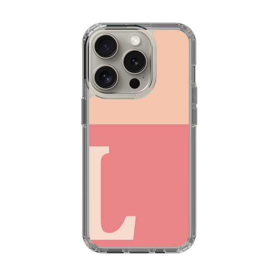 Slim Protection Case［ Original - initial two tone - L pink ］