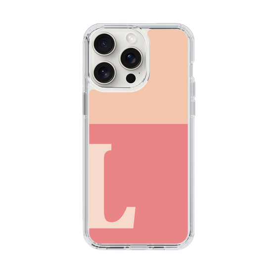 Slim Protection Case［ Original - initial two tone - L pink ］