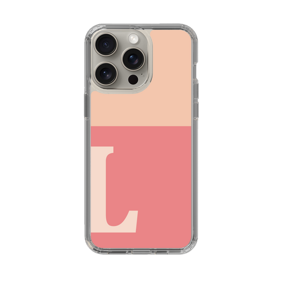 Slim Protection Case［ Original - initial two tone - L pink ］