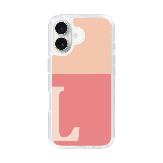 Slim Protection Case［ オリジナル - initial two tone - L pink ］