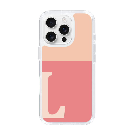 Slim Protection Case［ オリジナル - initial two tone - L pink ］