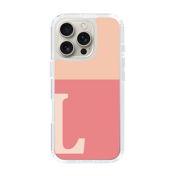Slim Protection Case［ オリジナル - initial two tone - L pink ］