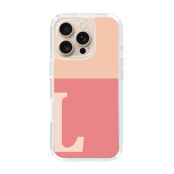 Slim Protection Case［ オリジナル - initial two tone - L pink ］