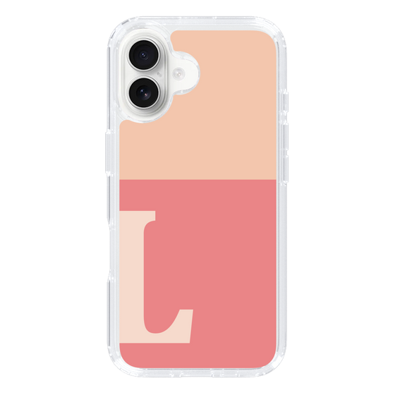 Slim Protection Case［ オリジナル - initial two tone - L pink ］