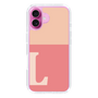Slim Protection Case［ オリジナル - initial two tone - L pink ］