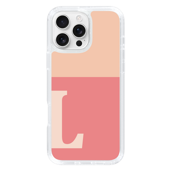Slim Protection Case［ オリジナル - initial two tone - L pink ］