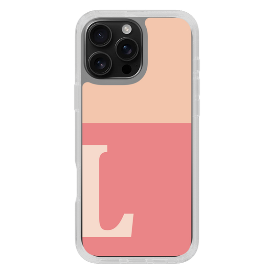 Slim Protection Case［ オリジナル - initial two tone - L pink ］