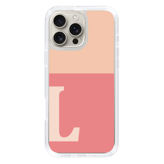 Slim Protection Case［ オリジナル - initial two tone - L pink ］