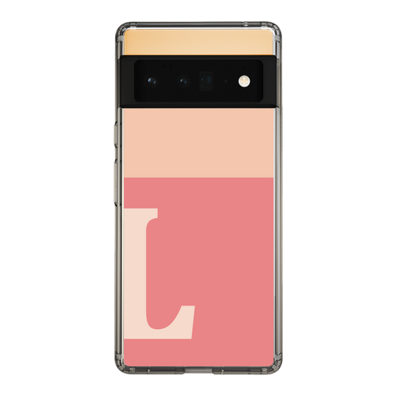 Slim Protection Case［ Original - initial two tone - L pink ］