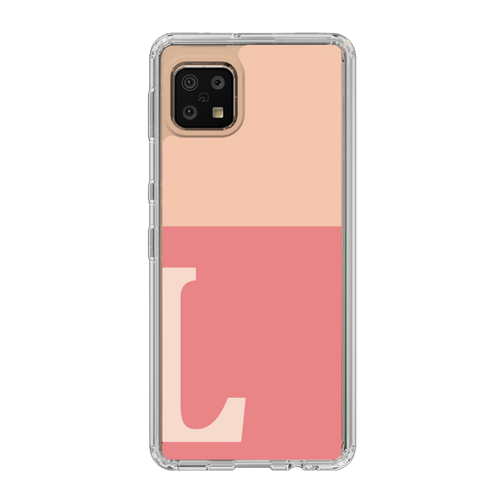 Slim Protection Case［ Original - initial two tone - L pink ］