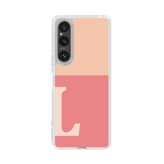 Slim Protection Case［ Original - initial two tone - L pink ］