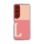 Slim Protection Case［ Original - initial two tone - L pink ］