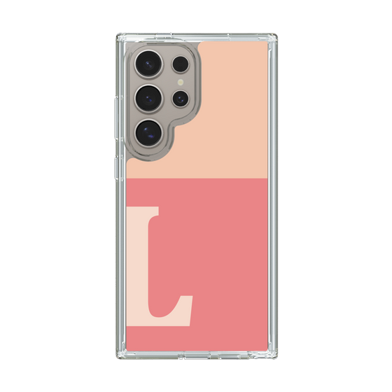 Slim Protection Case［ Original - initial two tone - L pink ］