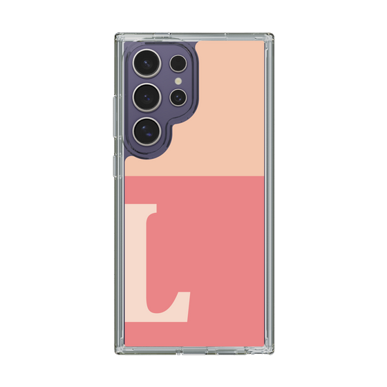 Slim Protection Case［ Original - initial two tone - L pink ］