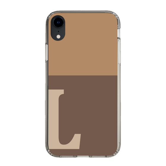 Slim Protection Case［ Original - initial two tone - L brown ］