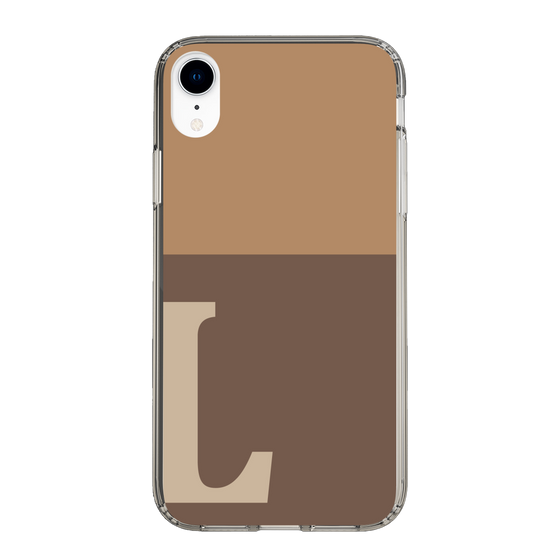 Slim Protection Case［ Original - initial two tone - L brown ］