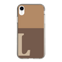 Slim Protection Case［ Original - initial two tone - L brown ］
