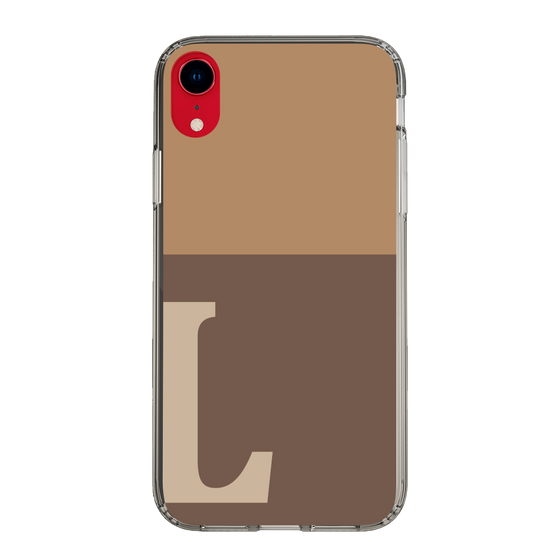 Slim Protection Case［ Original - initial two tone - L brown ］