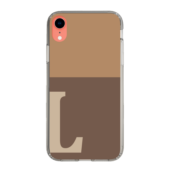 Slim Protection Case［ Original - initial two tone - L brown ］