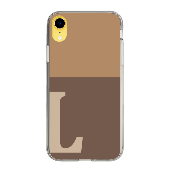 Slim Protection Case［ Original - initial two tone - L brown ］