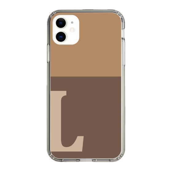 Slim Protection Case［ Original - initial two tone - L brown ］