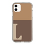 Slim Protection Case［ Original - initial two tone - L brown ］