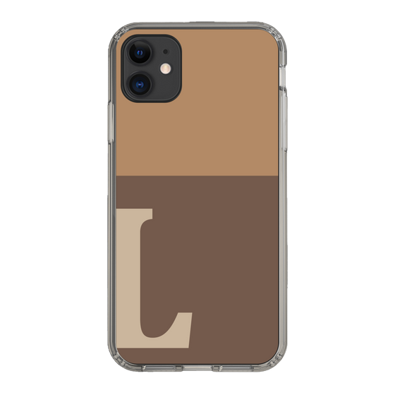 Slim Protection Case［ Original - initial two tone - L brown ］
