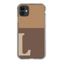Slim Protection Case［ Original - initial two tone - L brown ］