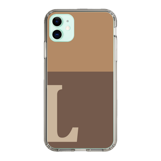 Slim Protection Case［ Original - initial two tone - L brown ］