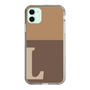 Slim Protection Case［ Original - initial two tone - L brown ］