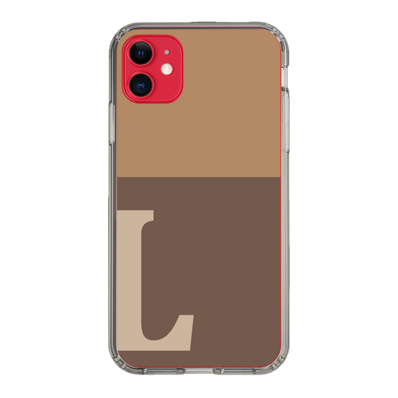 Slim Protection Case［ Original - initial two tone - L brown ］