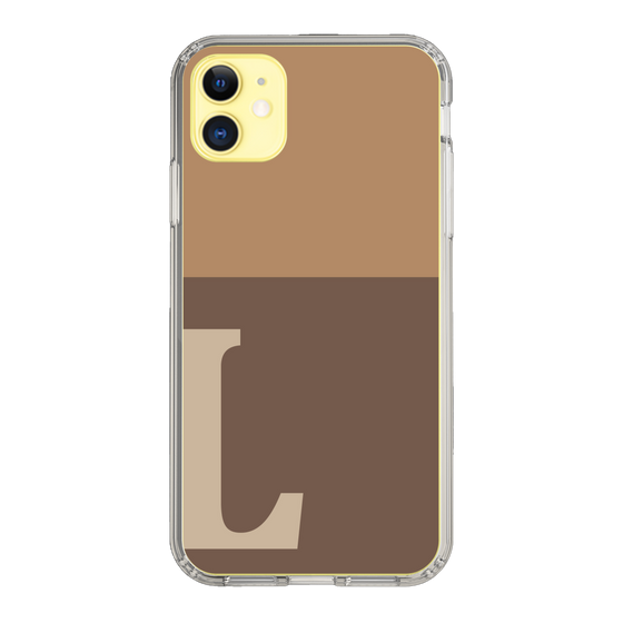 Slim Protection Case［ Original - initial two tone - L brown ］