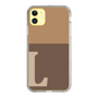 Slim Protection Case［ Original - initial two tone - L brown ］