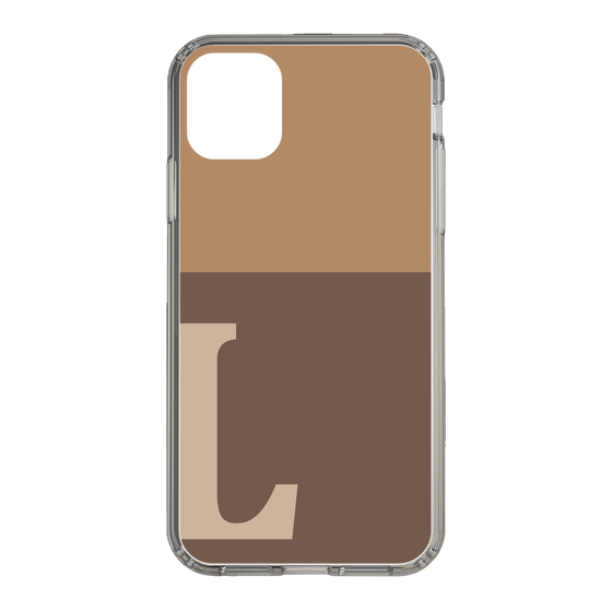 Slim Protection Case［ Original - initial two tone - L brown ］