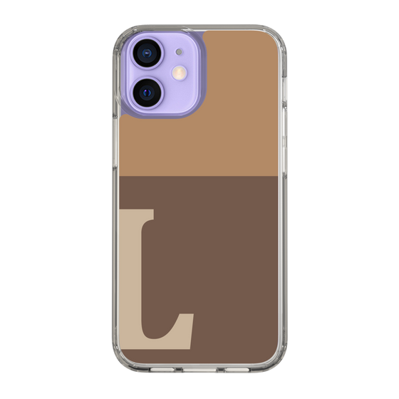 Slim Protection Case［ Original - initial two tone - L brown ］