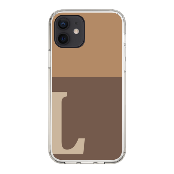Slim Protection Case［ Original - initial two tone - L brown ］
