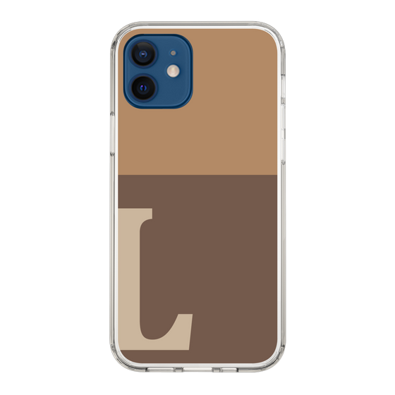 Slim Protection Case［ Original - initial two tone - L brown ］