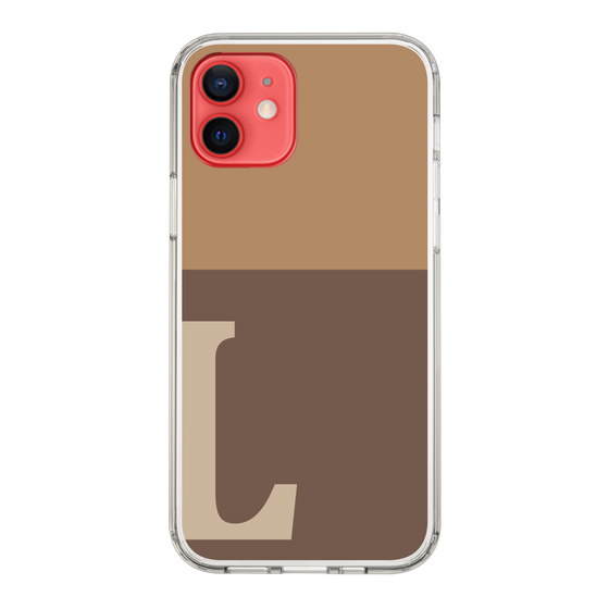 Slim Protection Case［ Original - initial two tone - L brown ］