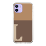 Slim Protection Case［ Original - initial two tone - L brown ］