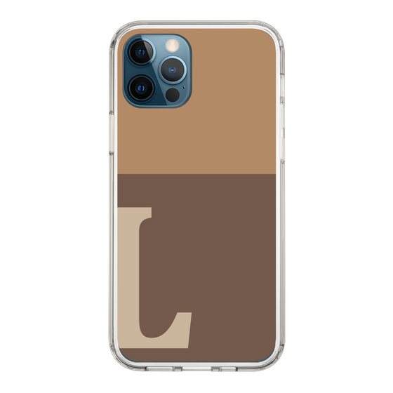 Slim Protection Case［ Original - initial two tone - L brown ］
