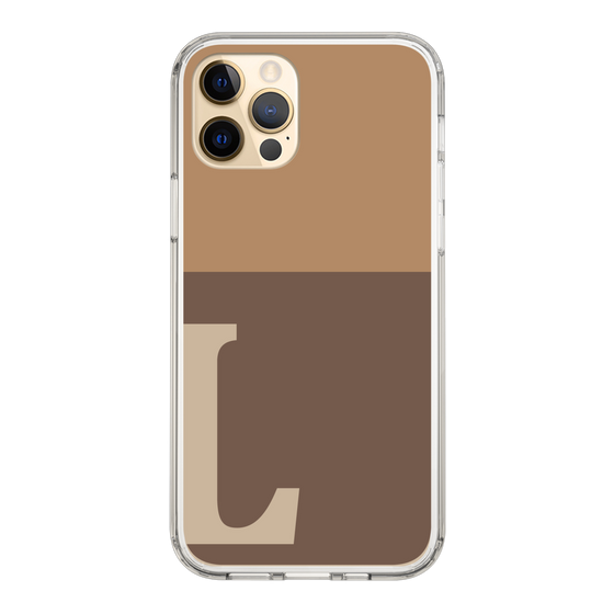 Slim Protection Case［ Original - initial two tone - L brown ］