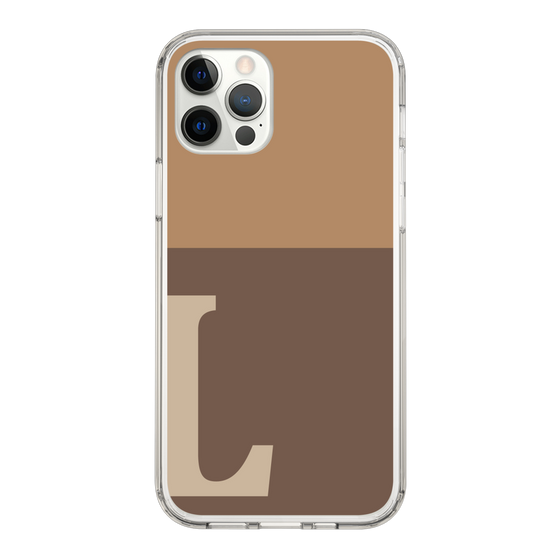 Slim Protection Case［ Original - initial two tone - L brown ］