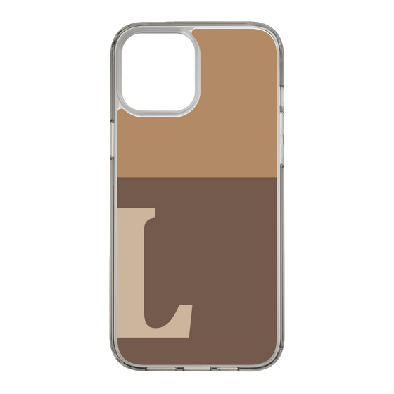 Slim Protection Case［ Original - initial two tone - L brown ］