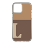 Slim Protection Case［ Original - initial two tone - L brown ］