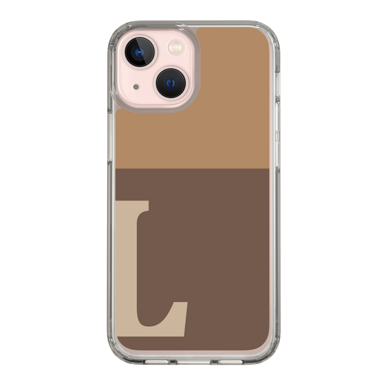 Slim Protection Case［ Original - initial two tone - L brown ］