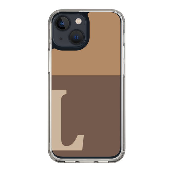 Slim Protection Case［ Original - initial two tone - L brown ］