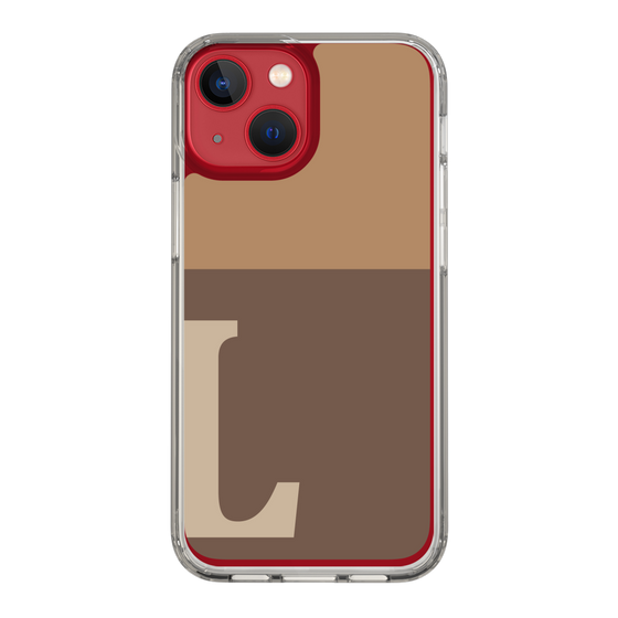 Slim Protection Case［ Original - initial two tone - L brown ］