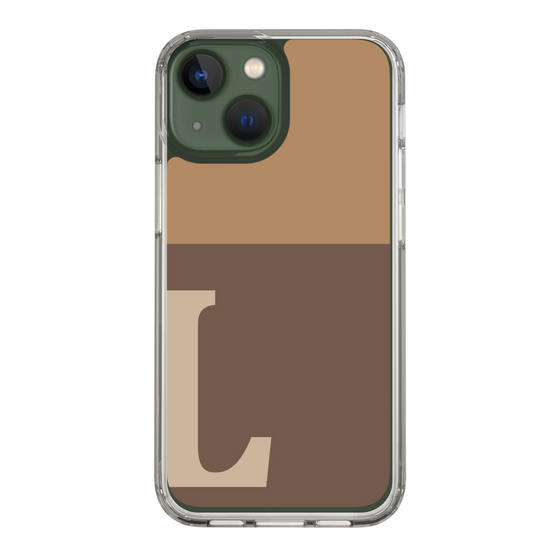 Slim Protection Case［ Original - initial two tone - L brown ］