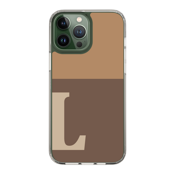 Slim Protection Case［ Original - initial two tone - L brown ］