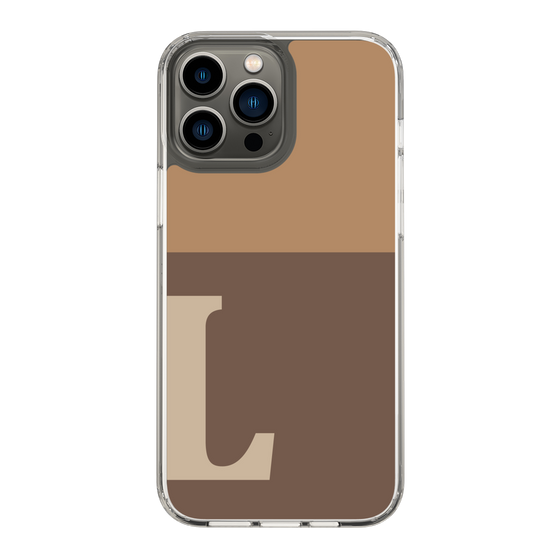 Slim Protection Case［ Original - initial two tone - L brown ］